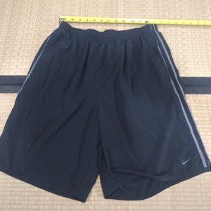 Nike shorts (black with silver stripe) - size large
